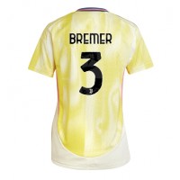 Juventus Gleison Bremer #3 Replica Away Shirt Ladies 2024-25 Short Sleeve